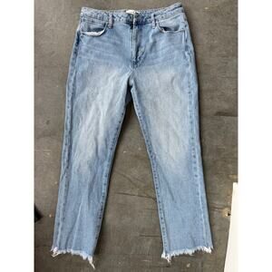 Articles of Society 27 Strait Leg Raw Hem denim Jeans
